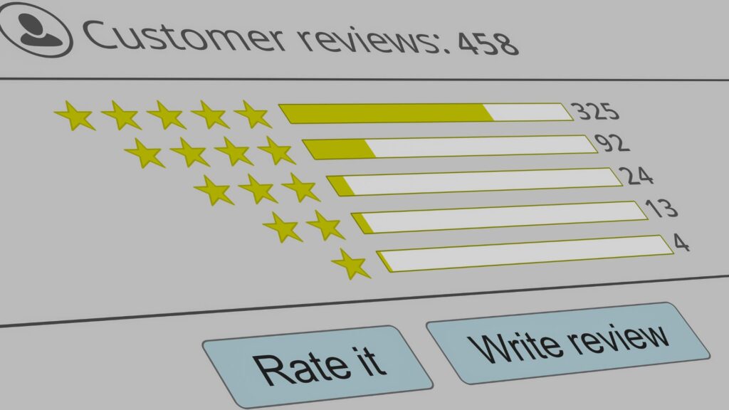 Comparativo: empresas com e sem avaliações 5 estrelas